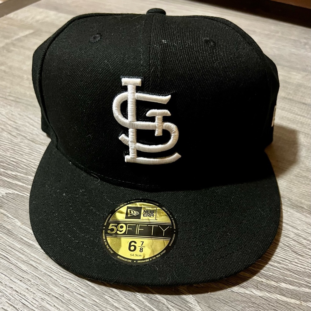 St. Louis Cardinals New Era Black Authentic Collection 59FIFTY Fitted Hat